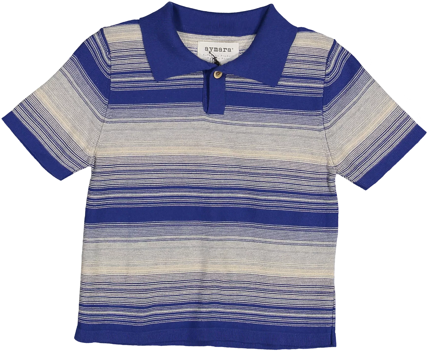 241 POLO THILO-Cobalt/Ecru/Grey