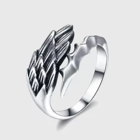 Angel Wing Sterling Silver Ring