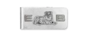 Australian Shepherd Money Clip Jewelry Sterling Silver Handmade Dog Money Clip AU2-MC