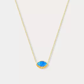 Blue Opal Necklace