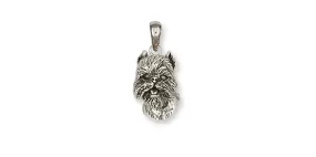 Brussels Griffon Pendant Handmade Sterling Silver Dog Jewelry GF5-P