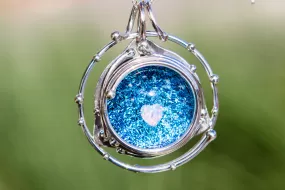 Caged Heart in Stars Pendant