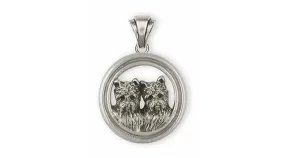 Cairn Terrier Pendant Jewelry Sterling Silver Handmade Dog Pendant CNWN2-P