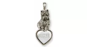 Cairn Terrier Pendant Jewelry Sterling Silver Handmade Dog Pendant CNWT25-TP