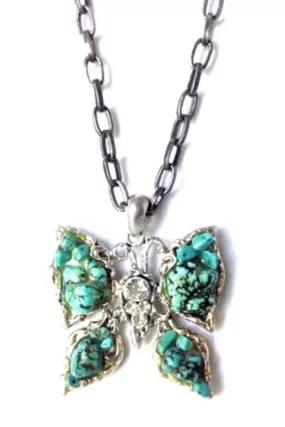 CHARMING STONE BUTTERFLY NECKLACE