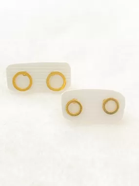 Classic Open Circle Stud Earrings