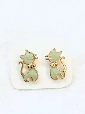 Cute Cat Stud Earrings