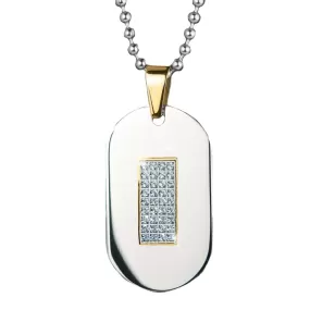 Diamonds and Steel Dog Tag