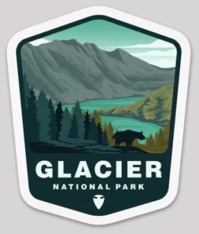 Glacier National Park Die Cut Sticker