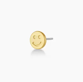 Gorjana Smiley Charm Stud (gold)