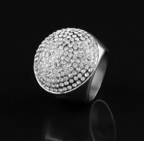 Hip Hop Diamond Ball Ring