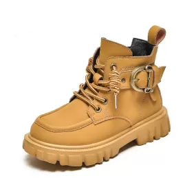 Kids Ankle Leather British Boots