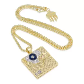 King Ice Spongebob SquareFrame Necklace