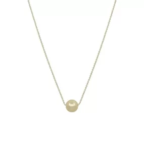 Metal Chain Pearl Pendant Necklace