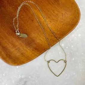 Open Heart Necklace