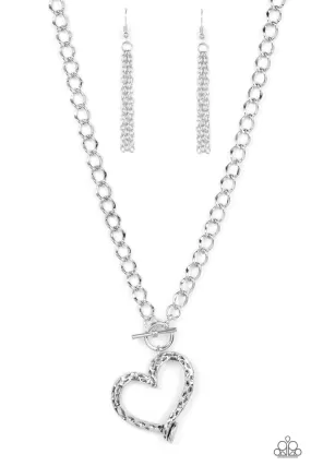 Reimagined Romance - Silver Paparazzi Necklace