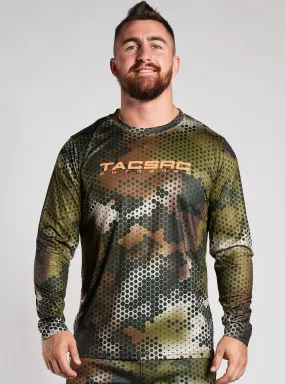 SALE - TacSource Outdoors LS Crew Tee - Zougla Camo