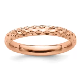 Stackable Expressions Pink-Plated Ring in Sterling Silver