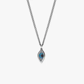 Sterling Silver Evil Eye Pendant Necklace